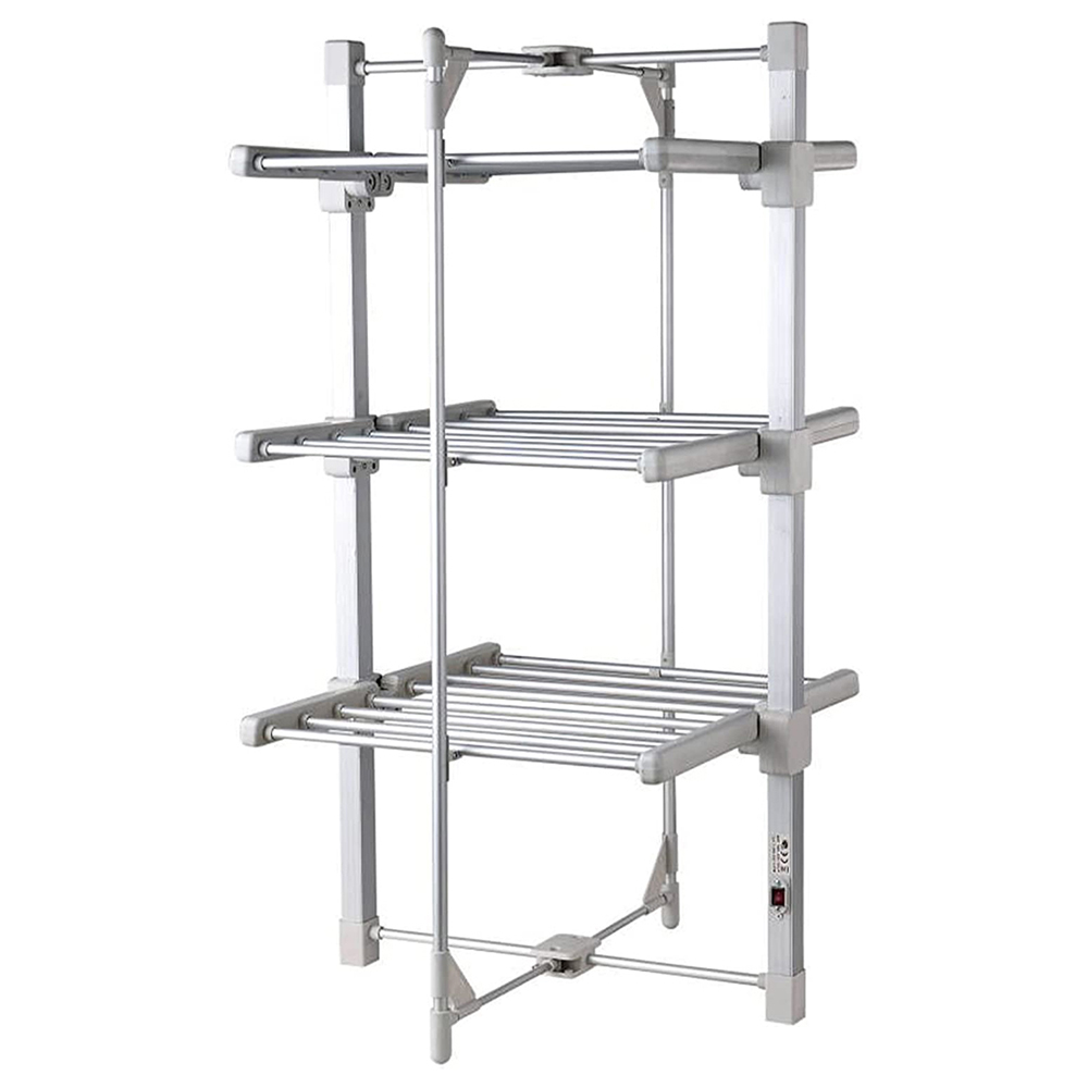 GlamHaus 3 Tier Heated Clothes Airer and Cover Image 7