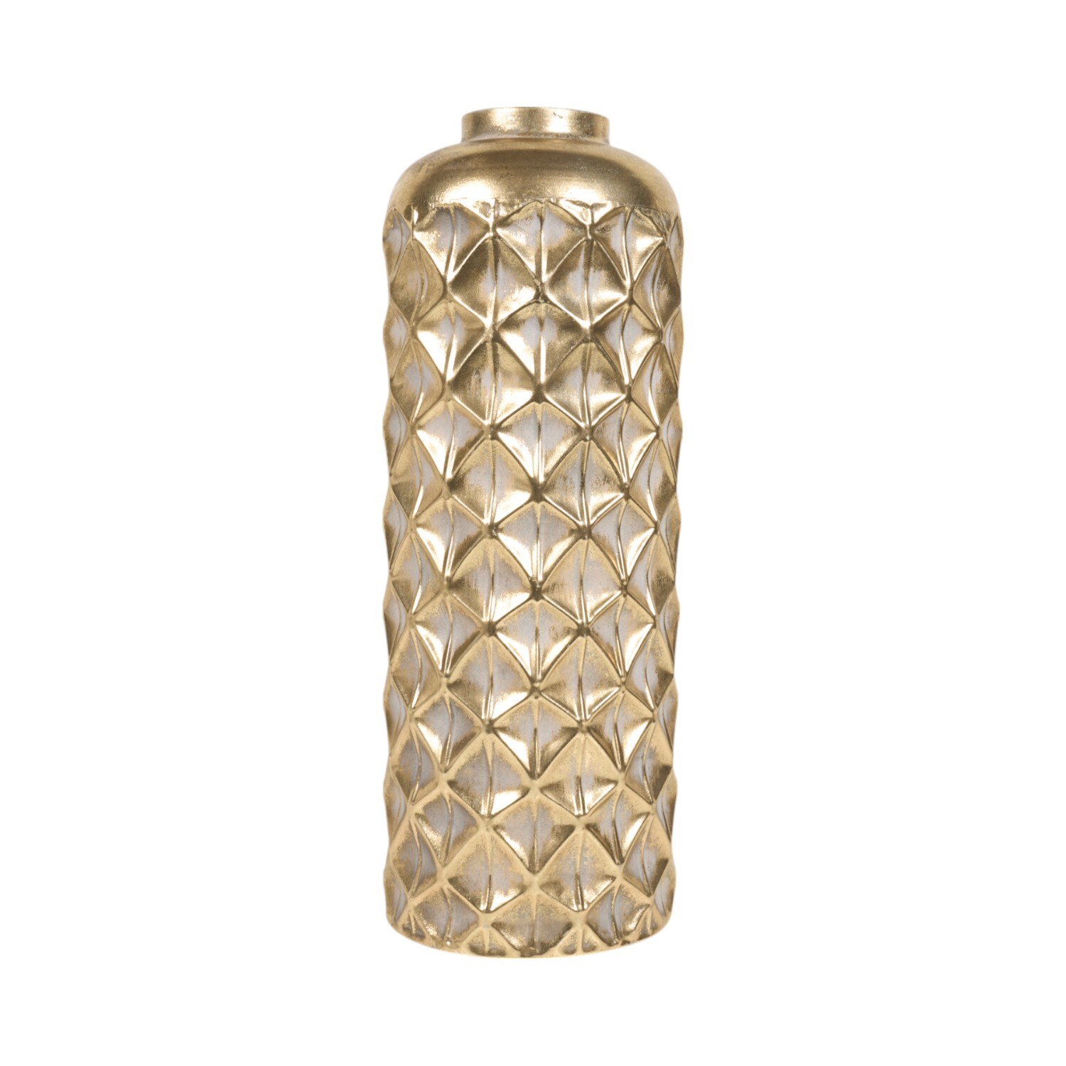 Maya Tall Metal Vase Gold Image 1