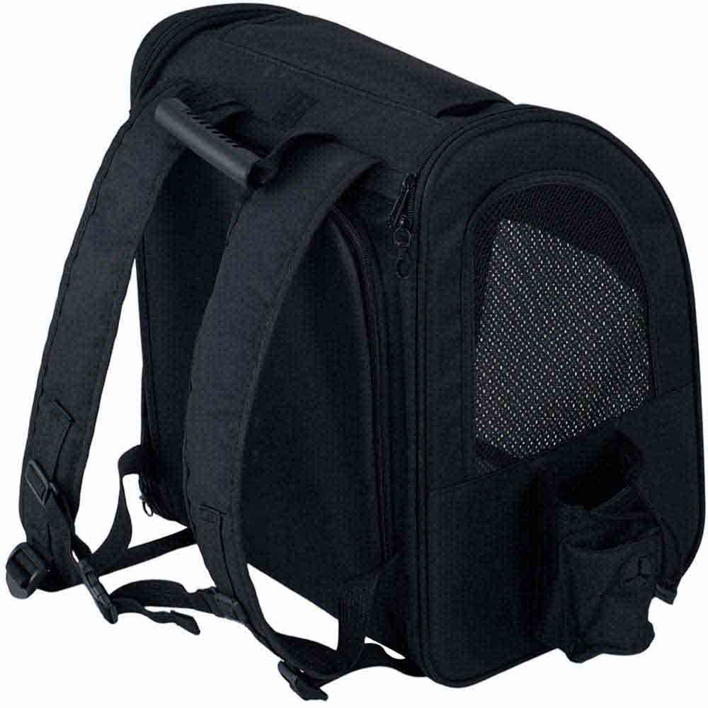 H&O Direct 43 x 33 x 62cm Black Mesh Expandable Pet Carrier Backpack Image 3