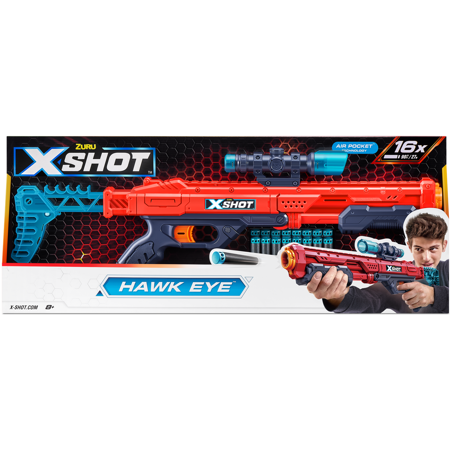 X-SHOT Hawk Eye Blaster - Red Image 1