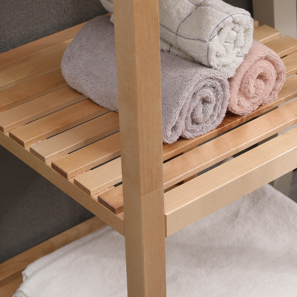 FurnitureHMD 2 Shelf Natural Birch Wood Bookcase Image 6