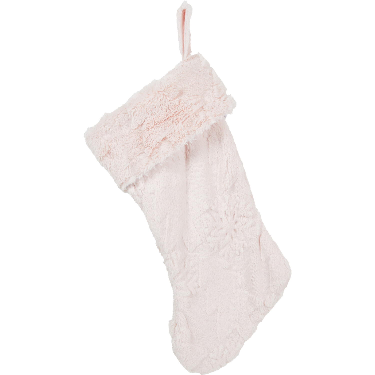 Pink Tree Embossed Stocking - Pink Image 1