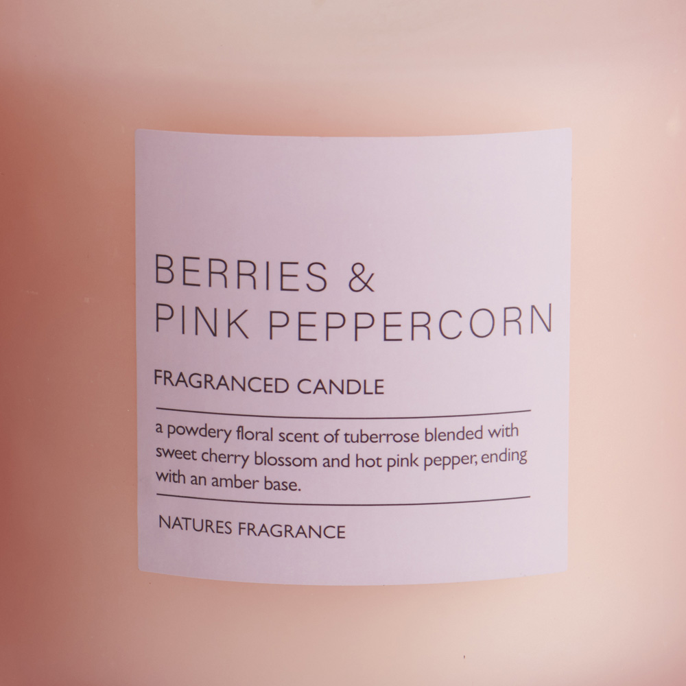 Natures Fragrance Berries and Pink Peppercorn Jar Candle Large Image 4