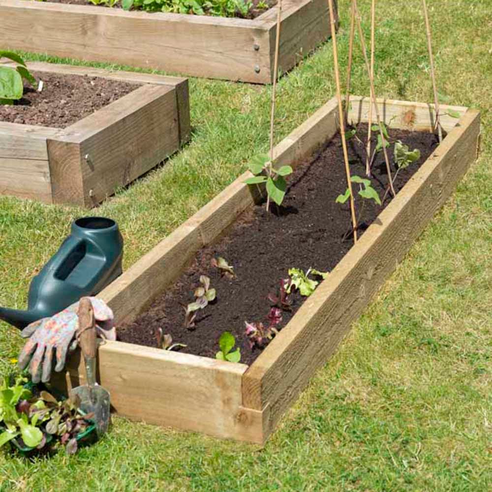 Forest Garden Timber Caledonian Long Raised Bed Image 4