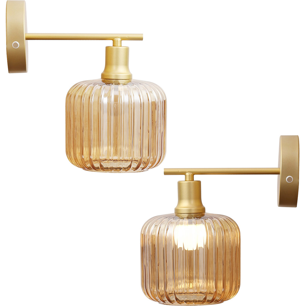 Micah Wall Light Champagne and Gold Image 4