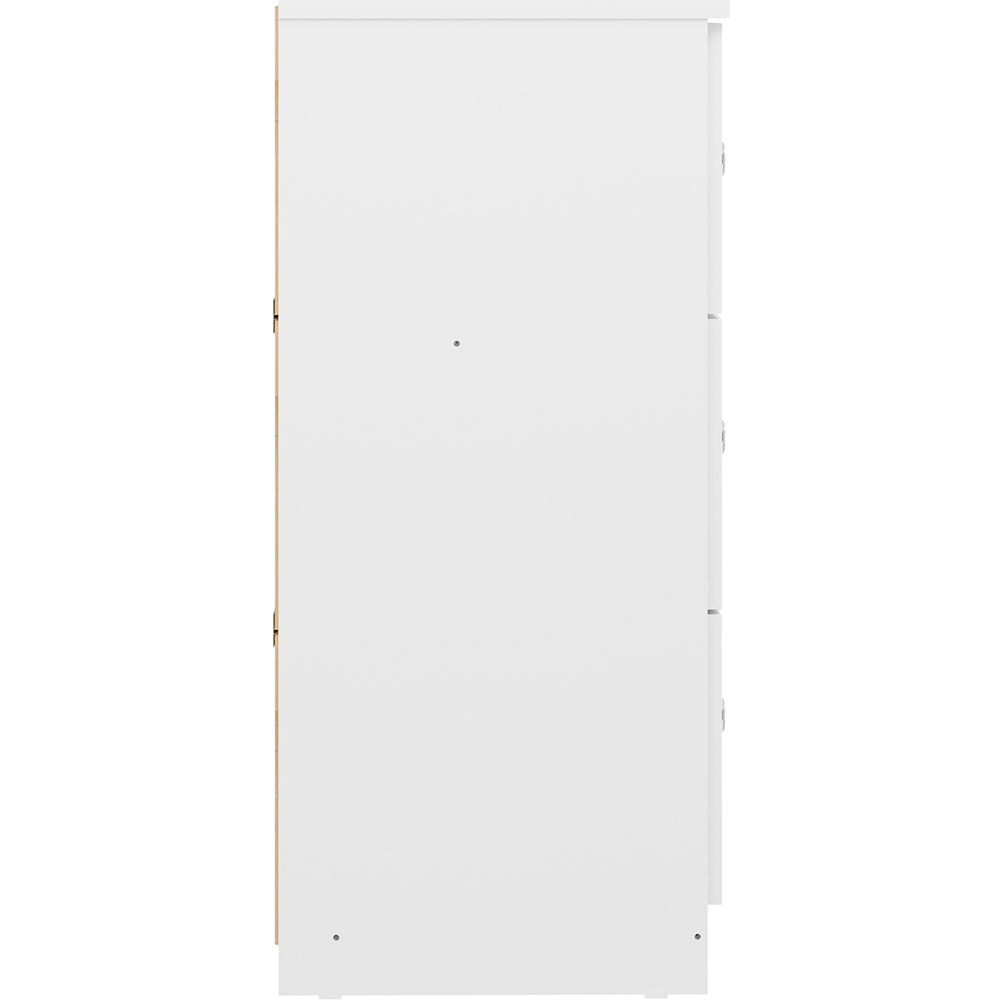 Seconique Denver 6 Drawer White Gloss Storage Chest Image 6