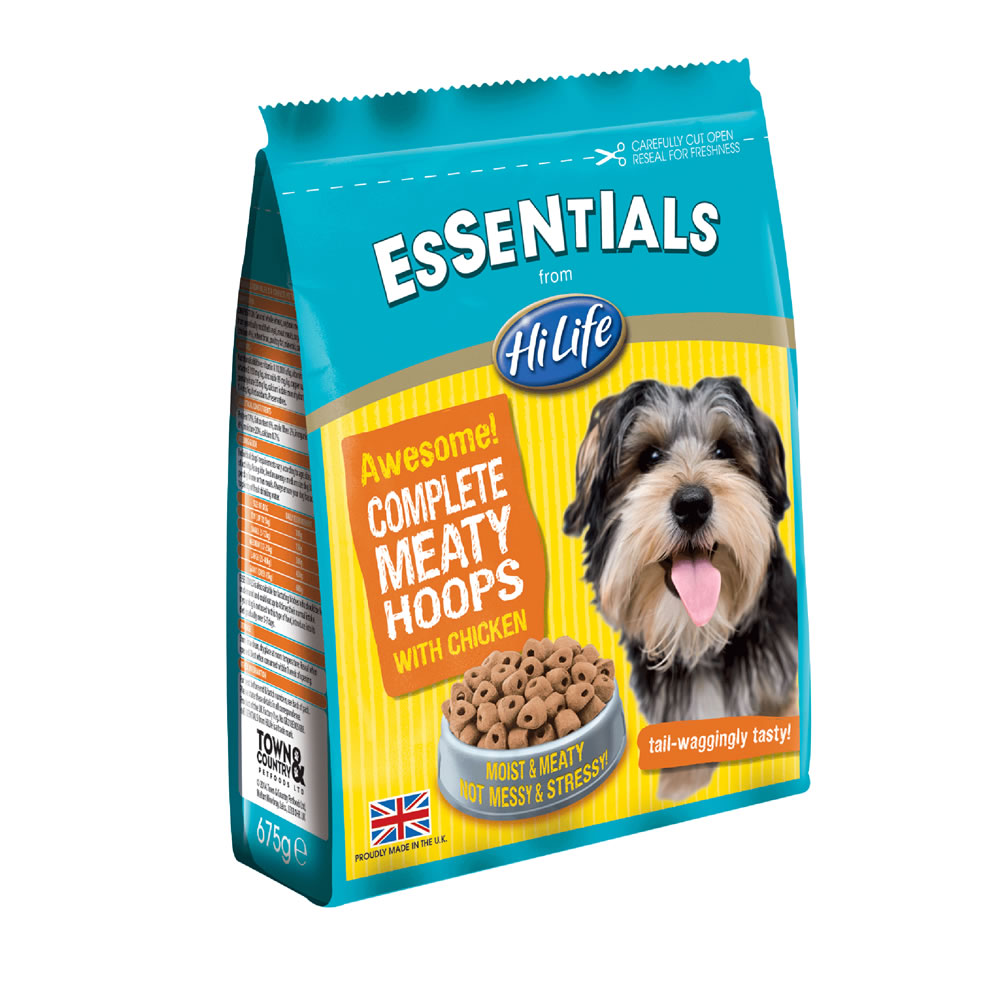 HiLife Essentials Dry Dog Food Meaty Chunks with Chicken 675g Image