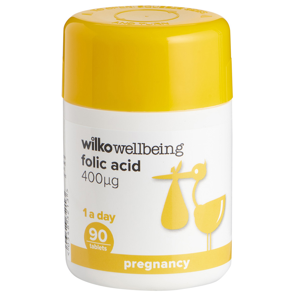 Wilko Folic Acid Tablets 90 pack Image 1