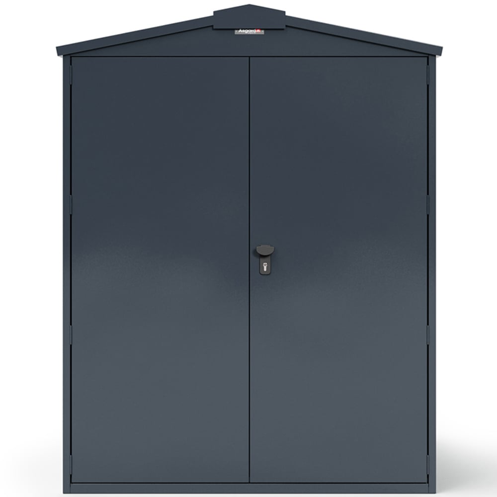 Asgard Centurion 5 x 14ft Double Door Grey High Security Bike Shed Image 3