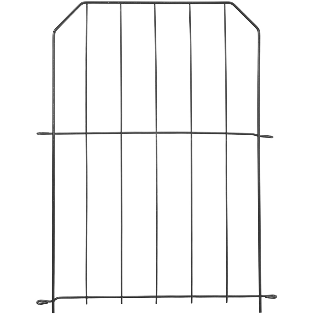 Living and Home Wave Design 1.3ft 10 Pack Metal Garden Fence Panel Image 1