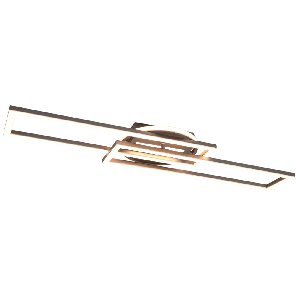 TRIO Twister Matt Nickel LED Ceiling Light Image 1