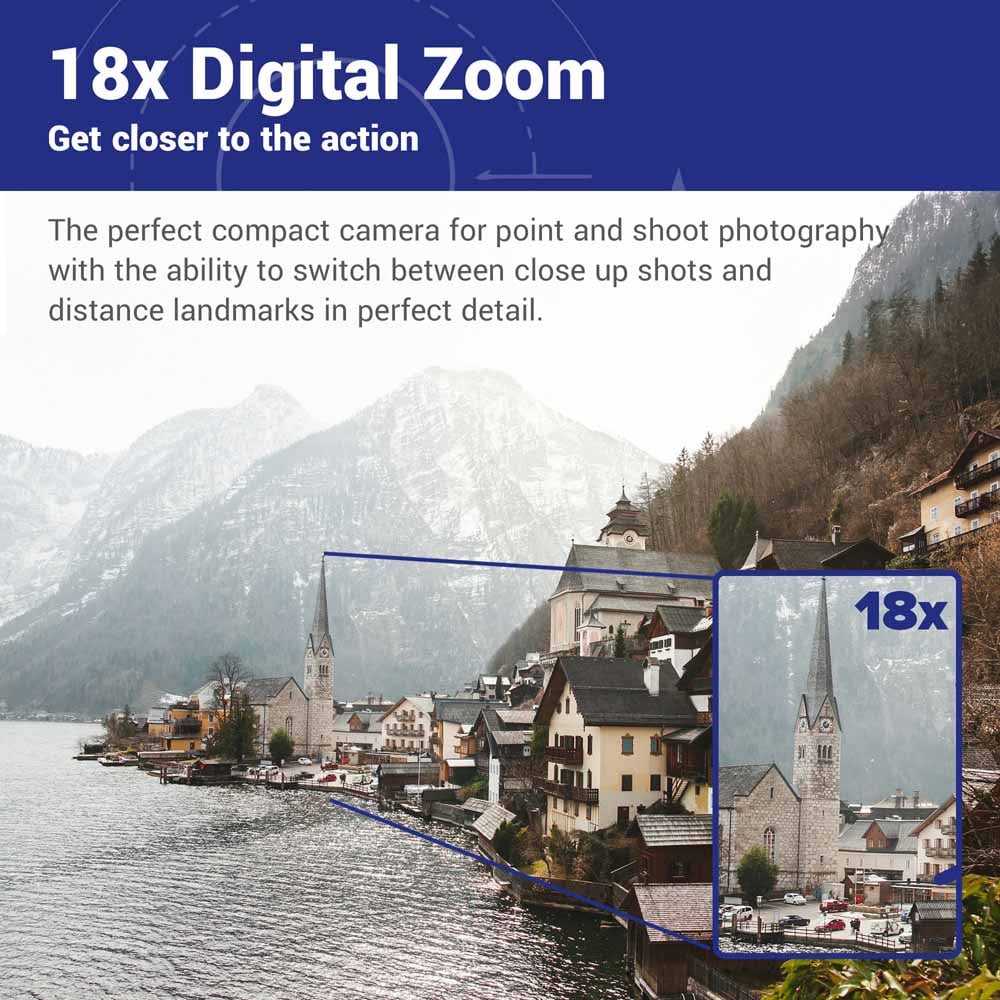 Praktica DZ13 White Digital Camera with Micro SD Card and Bag Image 7