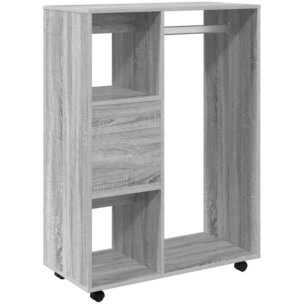 vidaXL 4 Open Shelf Grey Sonoma Wardrobe Image 5