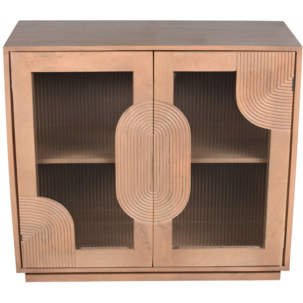 IH Design Jodhpur 2 Door Solid Wooden Small Sideboard Image 4