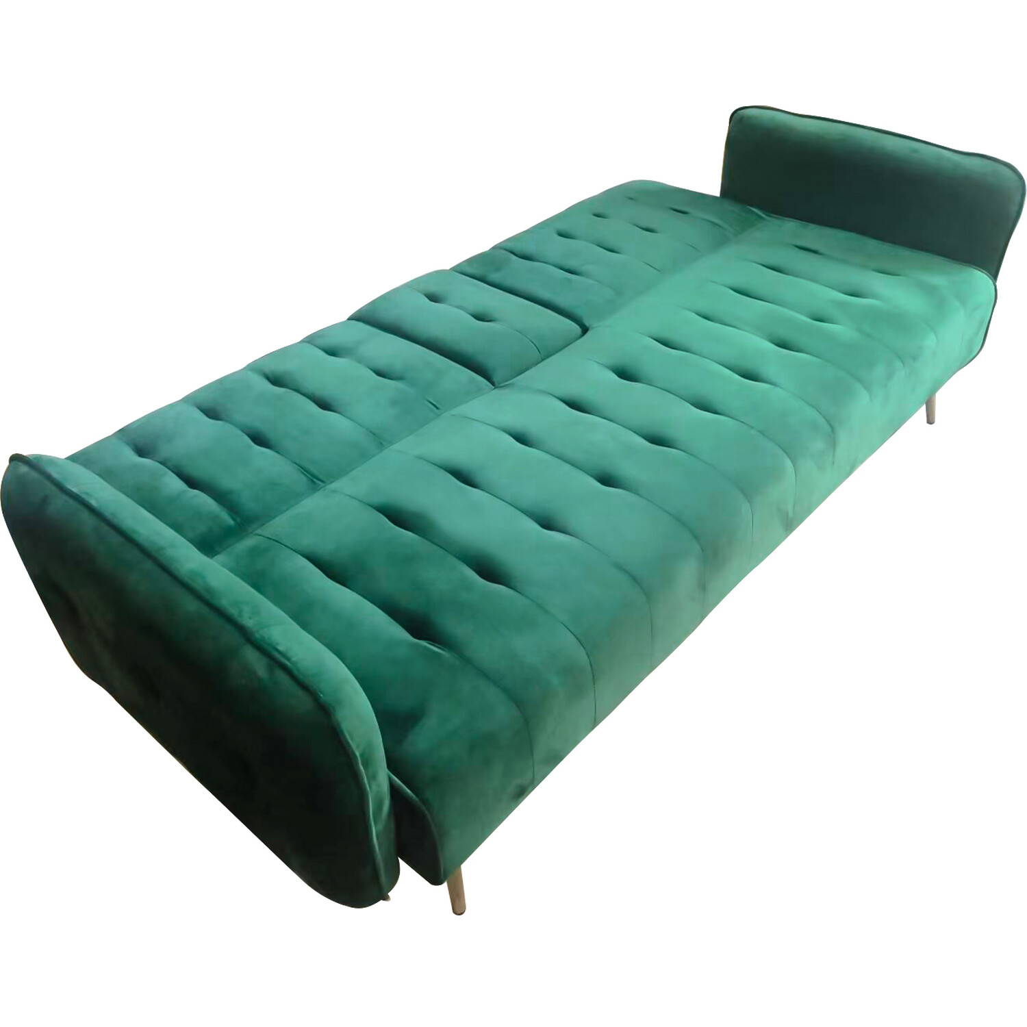 Emerald 3 Seater Green Sofa Bed Image 2