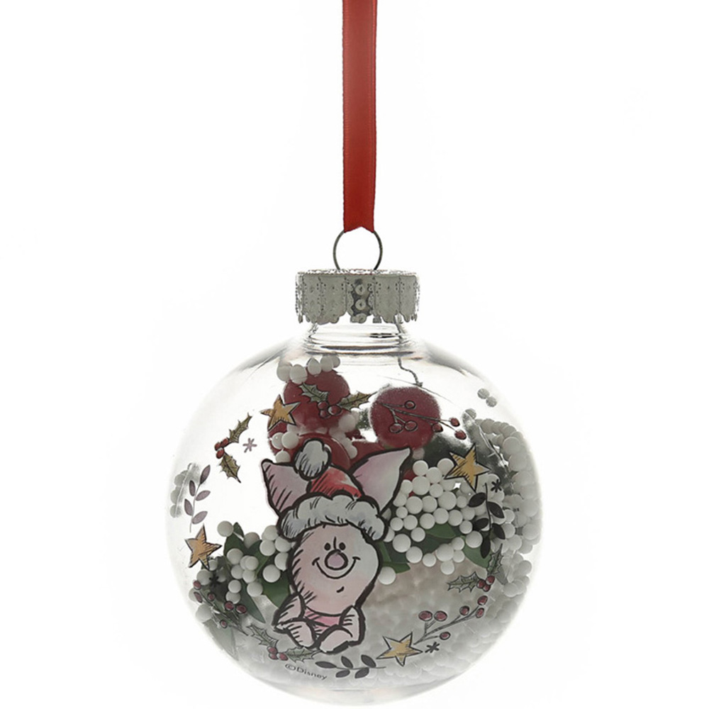 Disney Winnie the Pooh Clear Baubles 4 Pack Image 3