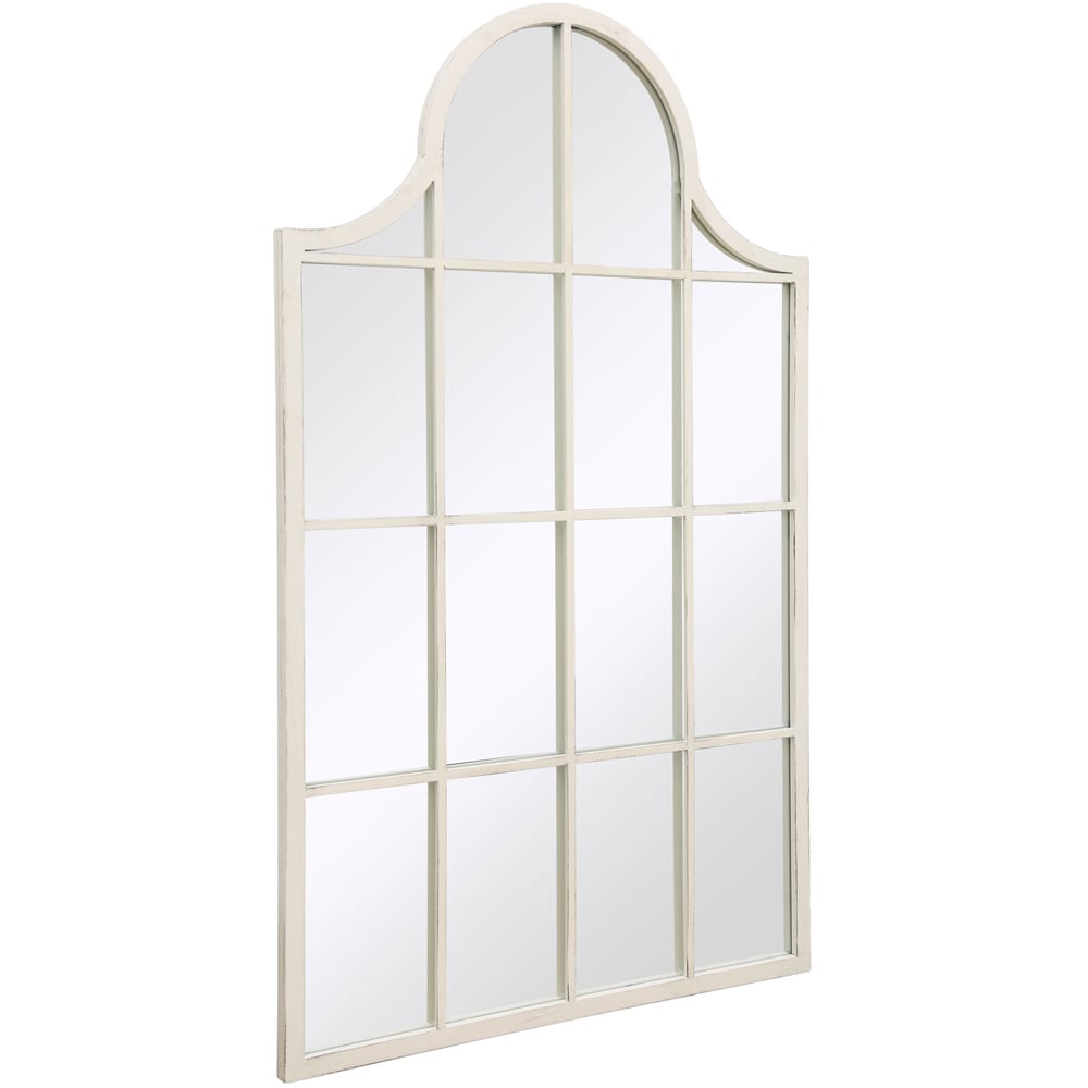 MirrorOutlet The Arcus White Framed Arched Garden Wall Mirror 104 x 62cm Image 3