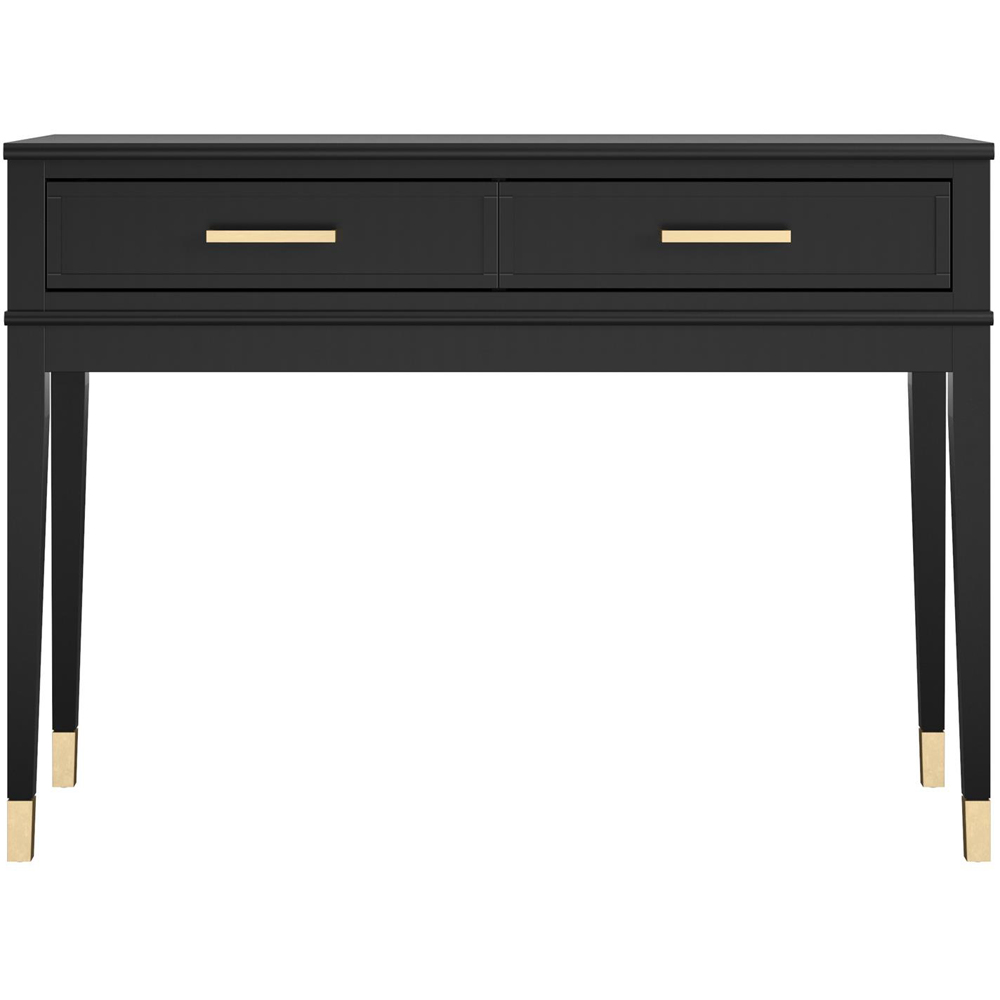Dorel Home Westerleigh 2 Drawer Black Console Table Image 3