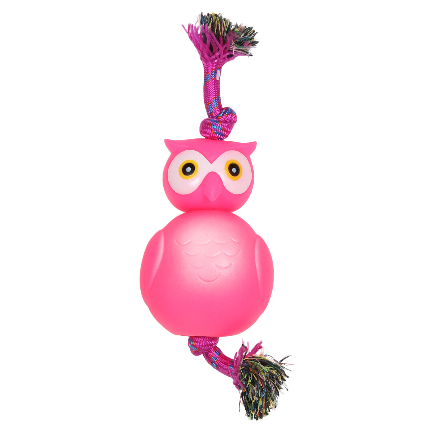 Owl Dog Toy with Rope Image 2
