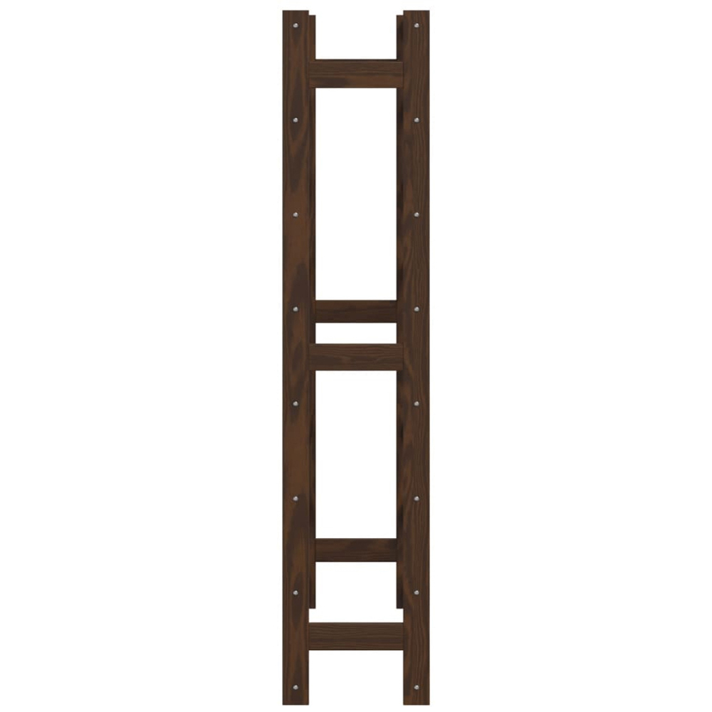 vidaXL 56 Bottle Brown Freestanding Wine Rack Image 4