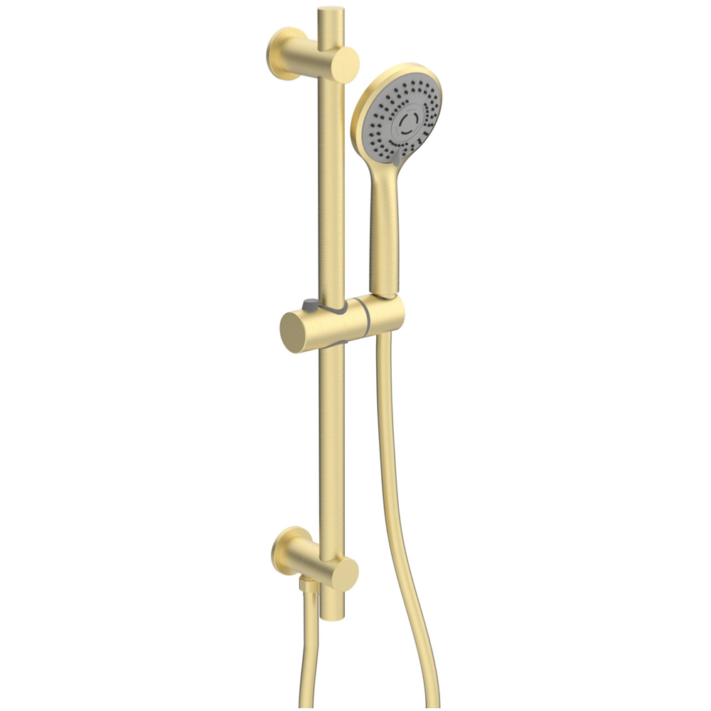 Bathstore Azure Brushed Brass Thermostatic Shower Valve Kit Image 4