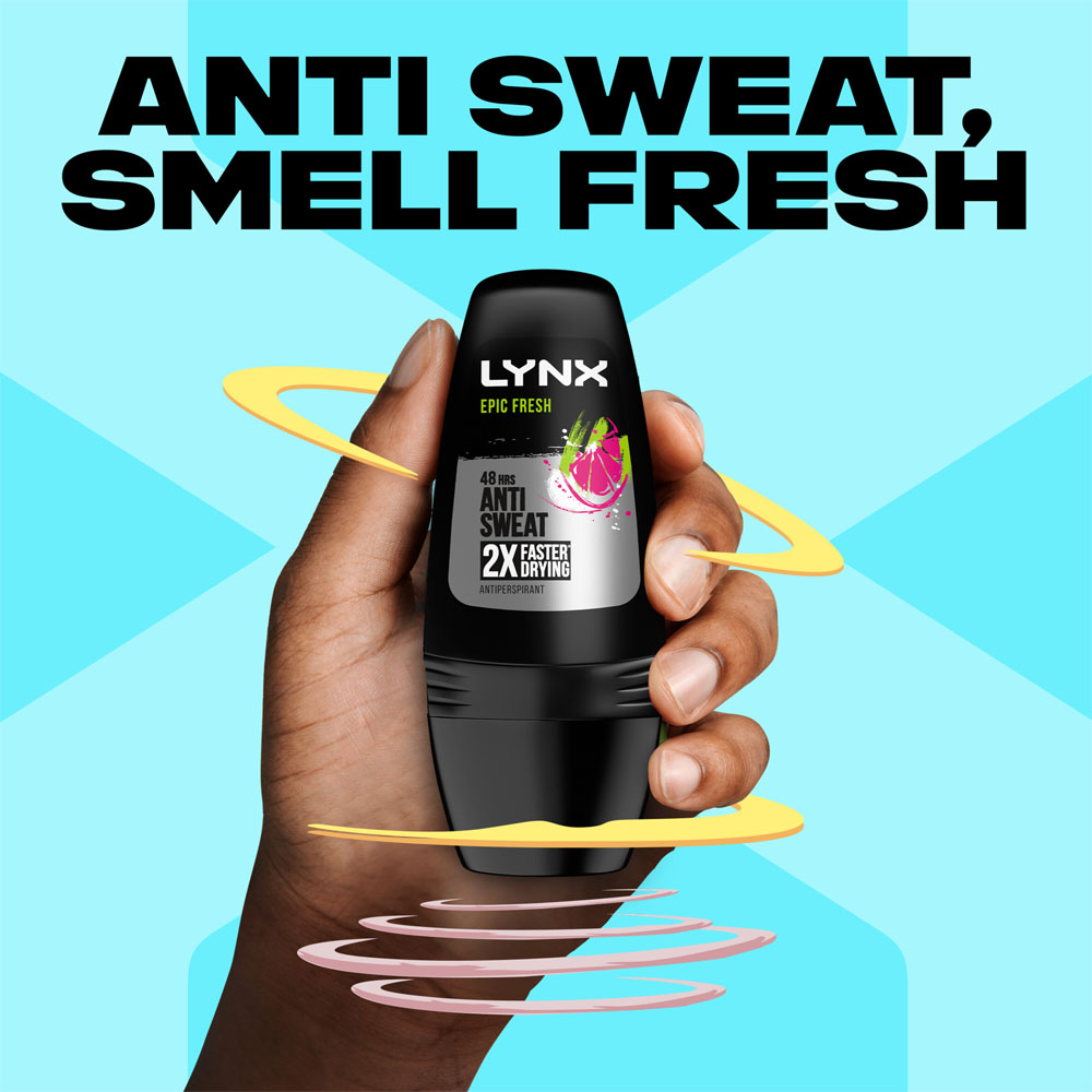 Lynx Epic Fresh Deodorant Roll On For Men 50ml Image 6