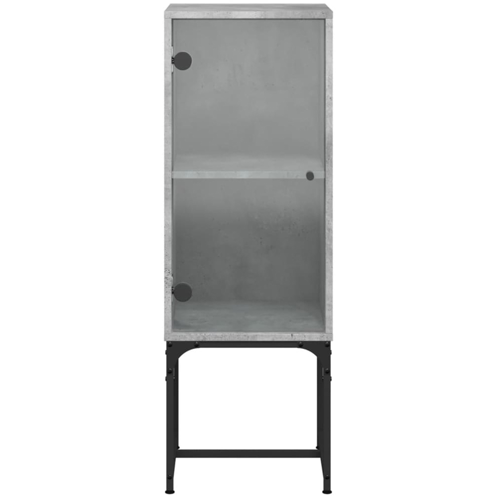 vidaXL Single Door Concrete Grey Side Cabinet Image 5