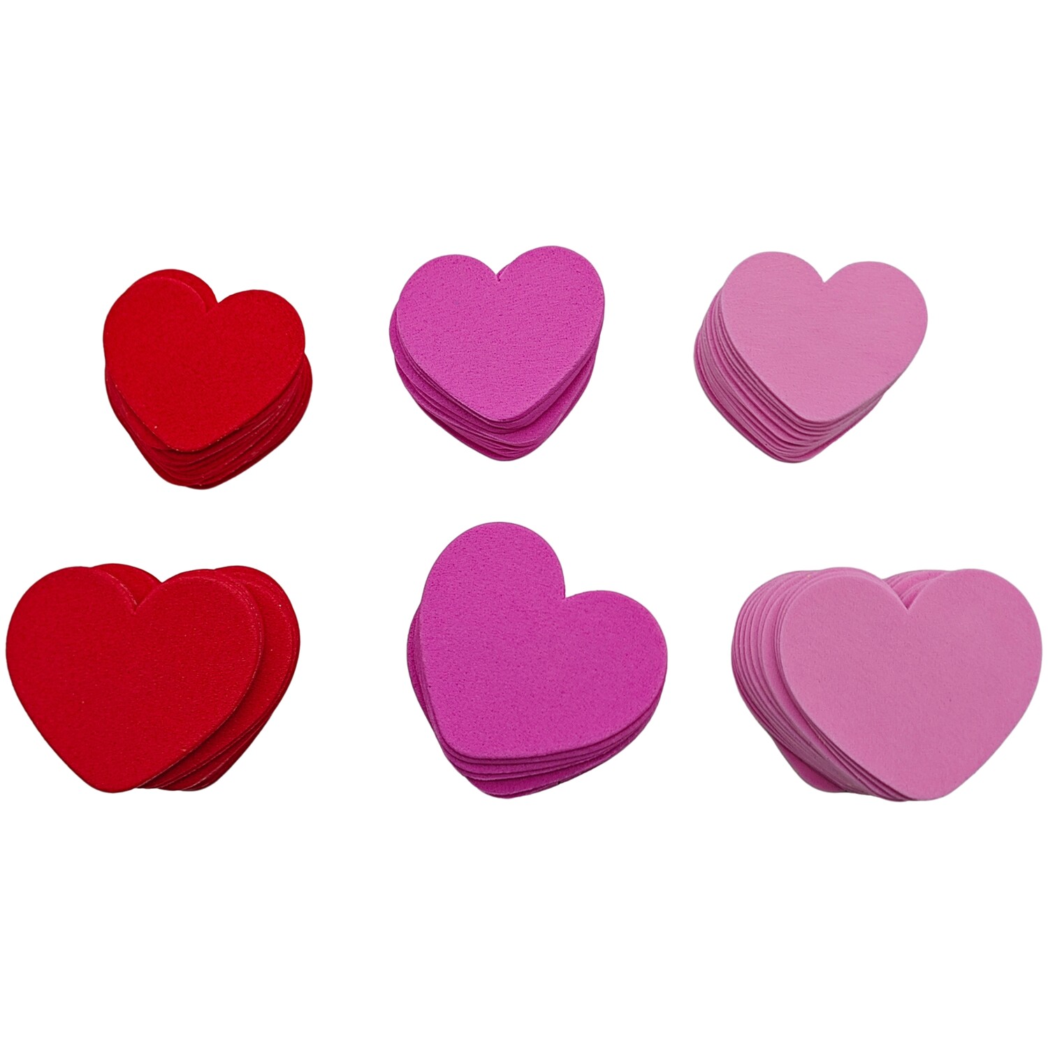 204 Piece Heart Foam Sticker Set Image 4