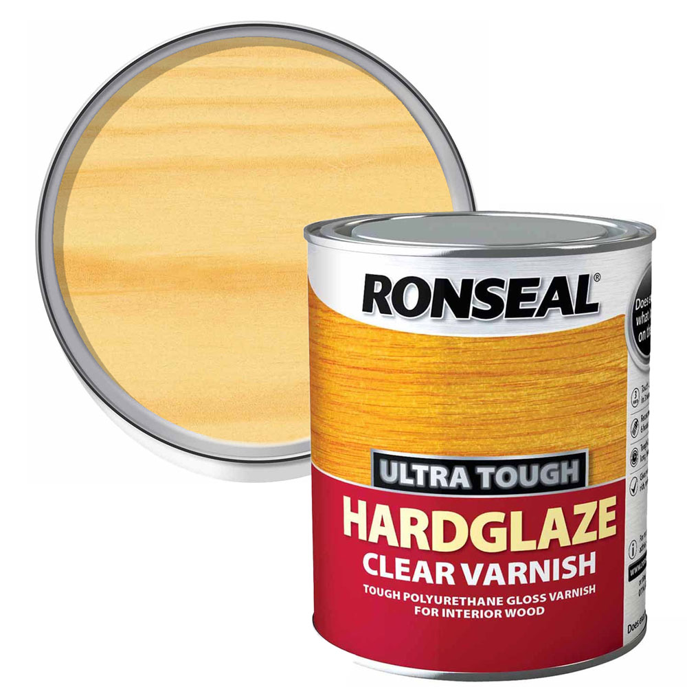 Ronseal Ultra Tough Hardglaze Clear Gloss Varnish 750ml Image 1