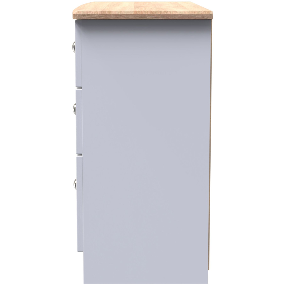 Crowndale Sussex 6 Drawer White Ash and Bardolino Oak Chest of Drawers Ready Assembled Image 4