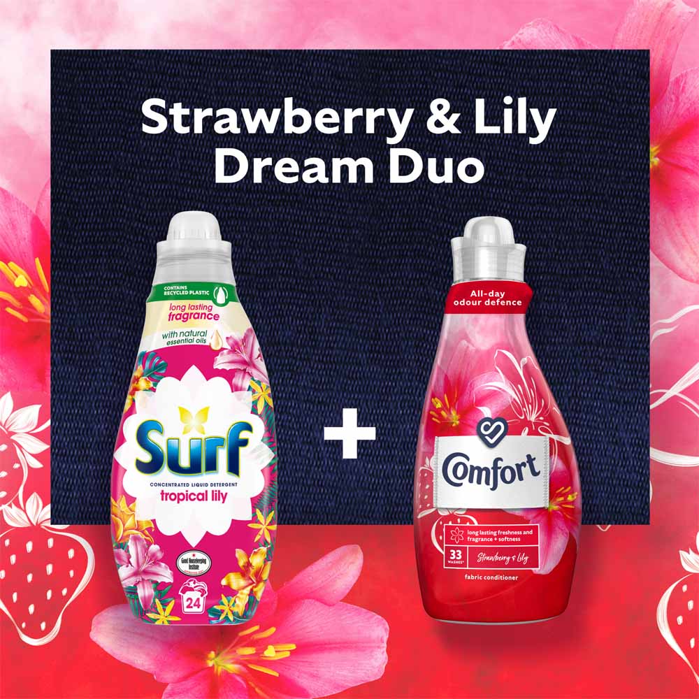Comfort Strawberry and Lily Fabric Conditioner 33 Wash 1.16L Image 4