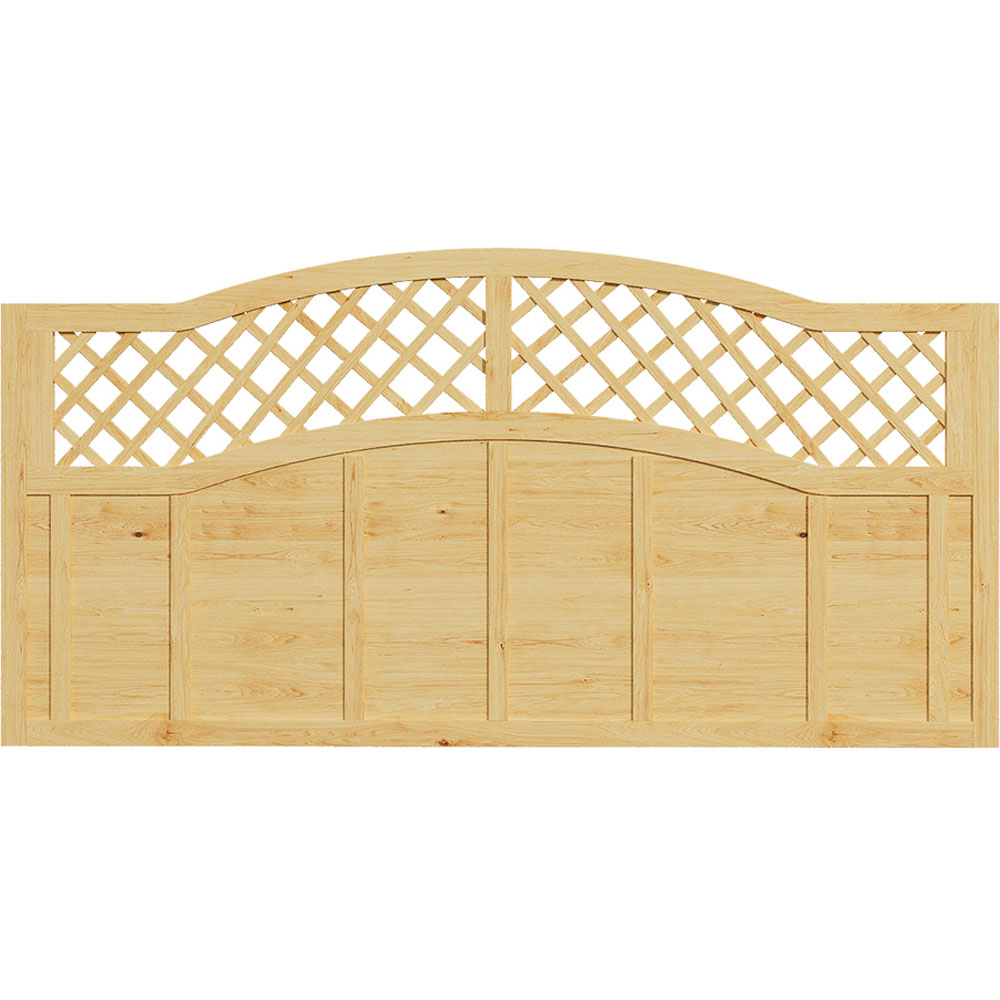 Living and Home Lattice Top Wooden Garden Fence Panel 6 x 3ft Image 4