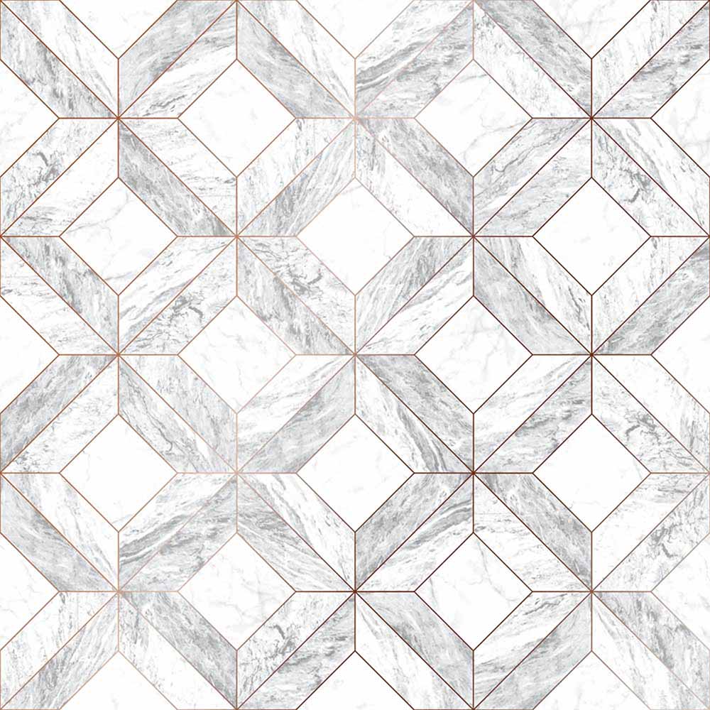 Contour Marble Marquetry Grey Wallpaper Image 1