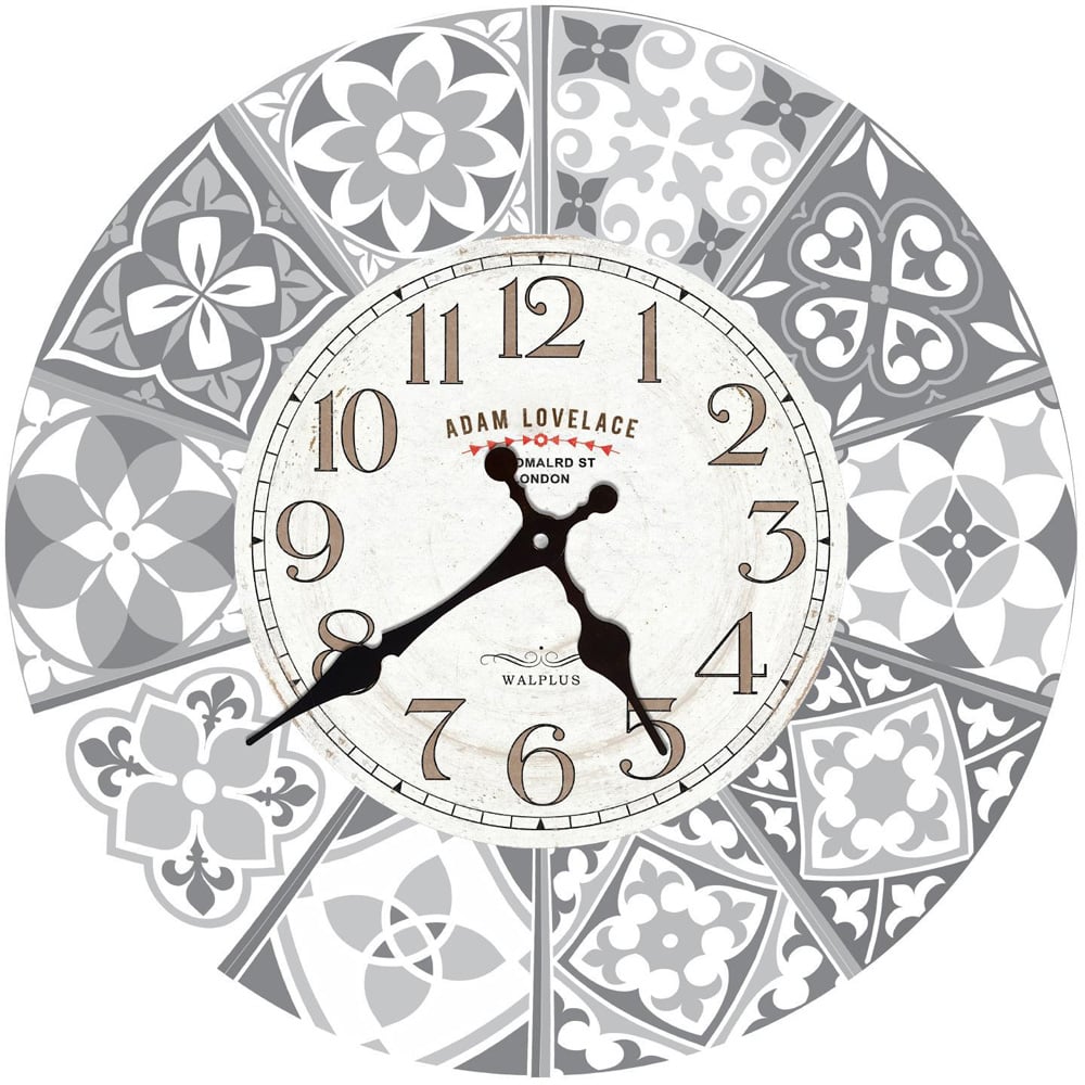 Walplus Purbeck Stone Clock Tile Sticker Image 2