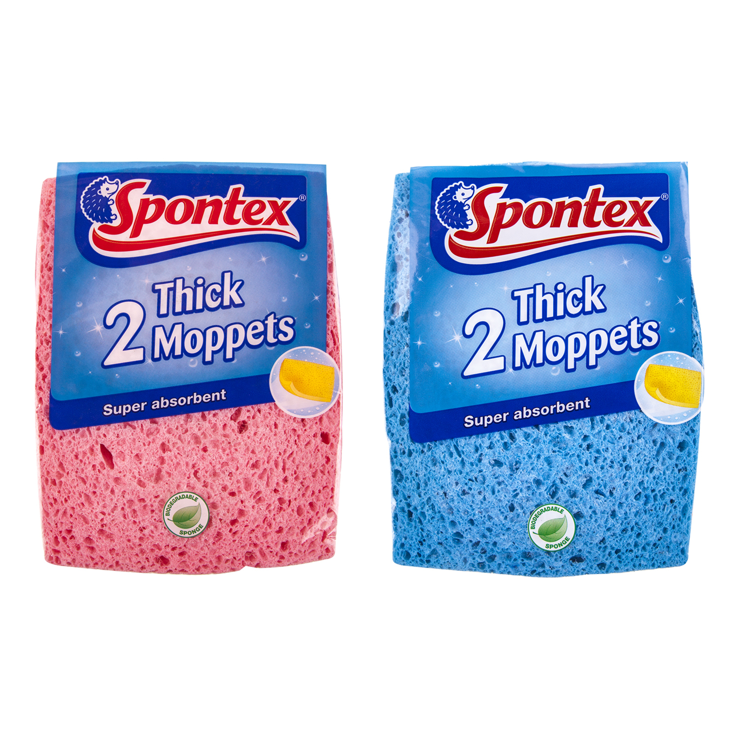 Pack of 2 Spontex Thick Moppets Image