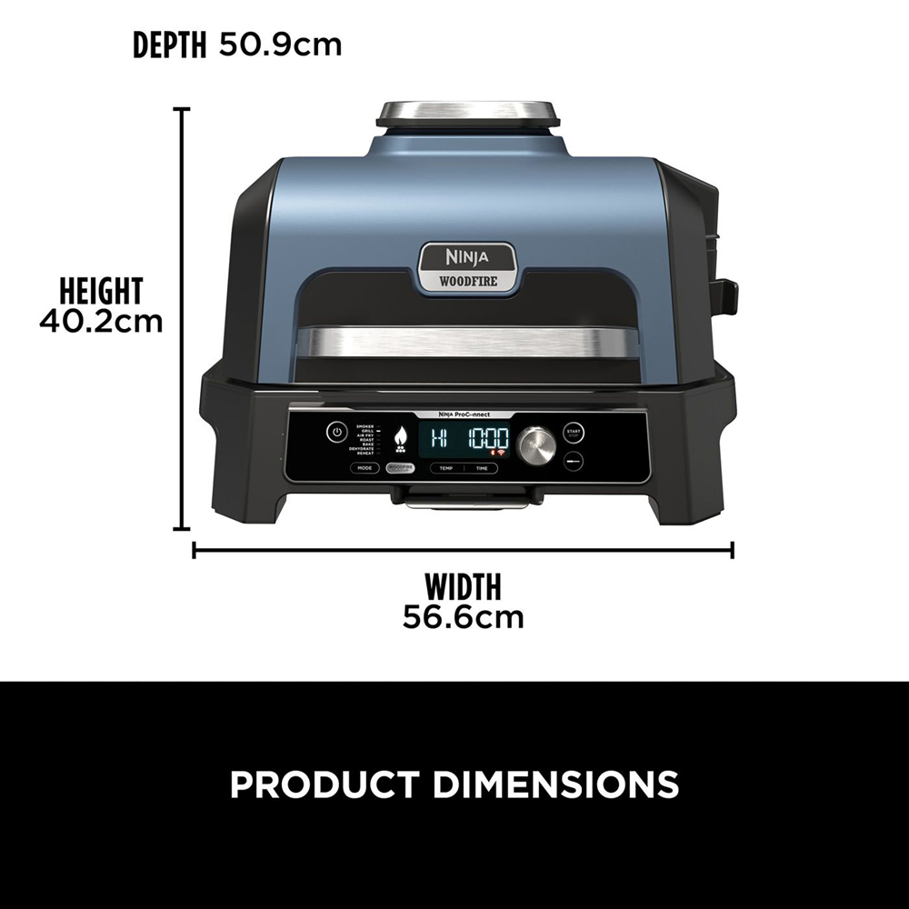 Ninja Woodfire Pro Connect XL OG901UK Outdoor Electric BBQ Grill and Smoker Image 9