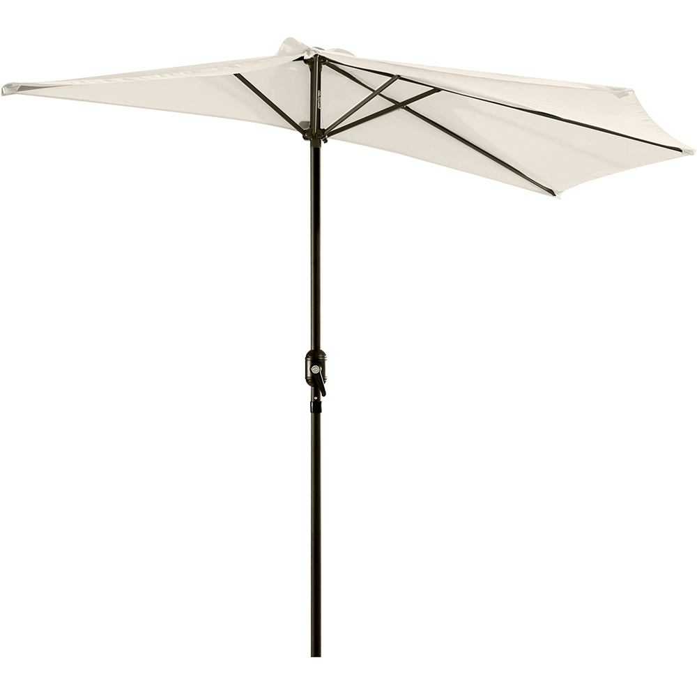 Outsunny White Half Parasol 3m Image 1