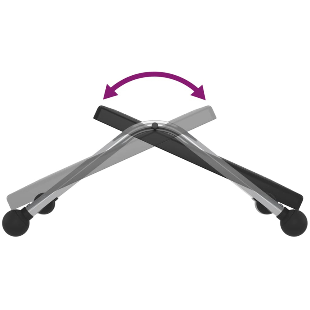 vidaXL Black Footrest Image 5