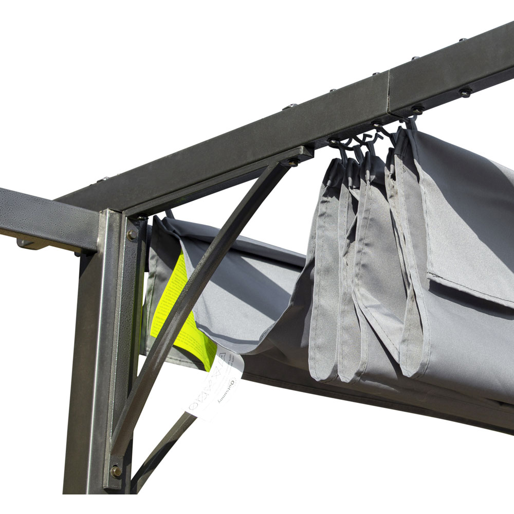 Outsunny 3x3 Metal Pergola Gazebo Image 3