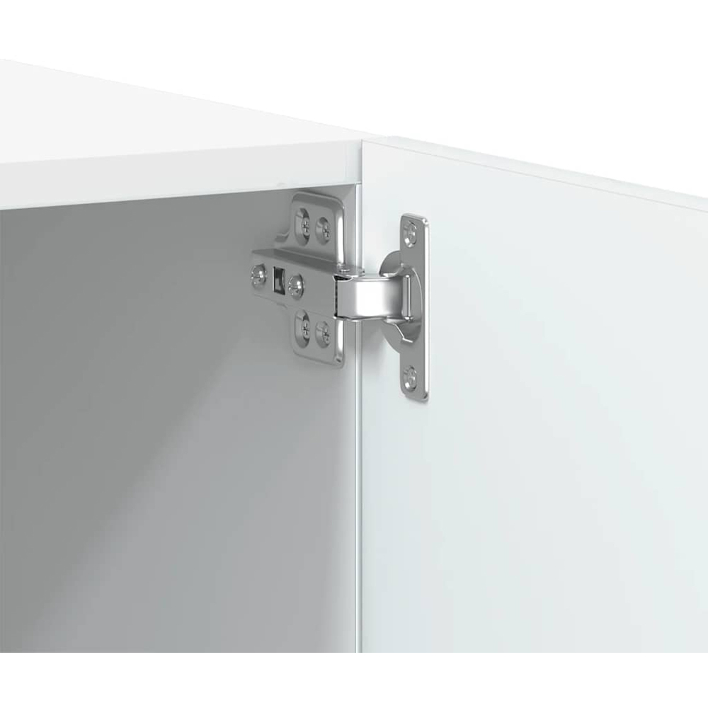 vidaXL 2 Door White TV Cabinet Image 9