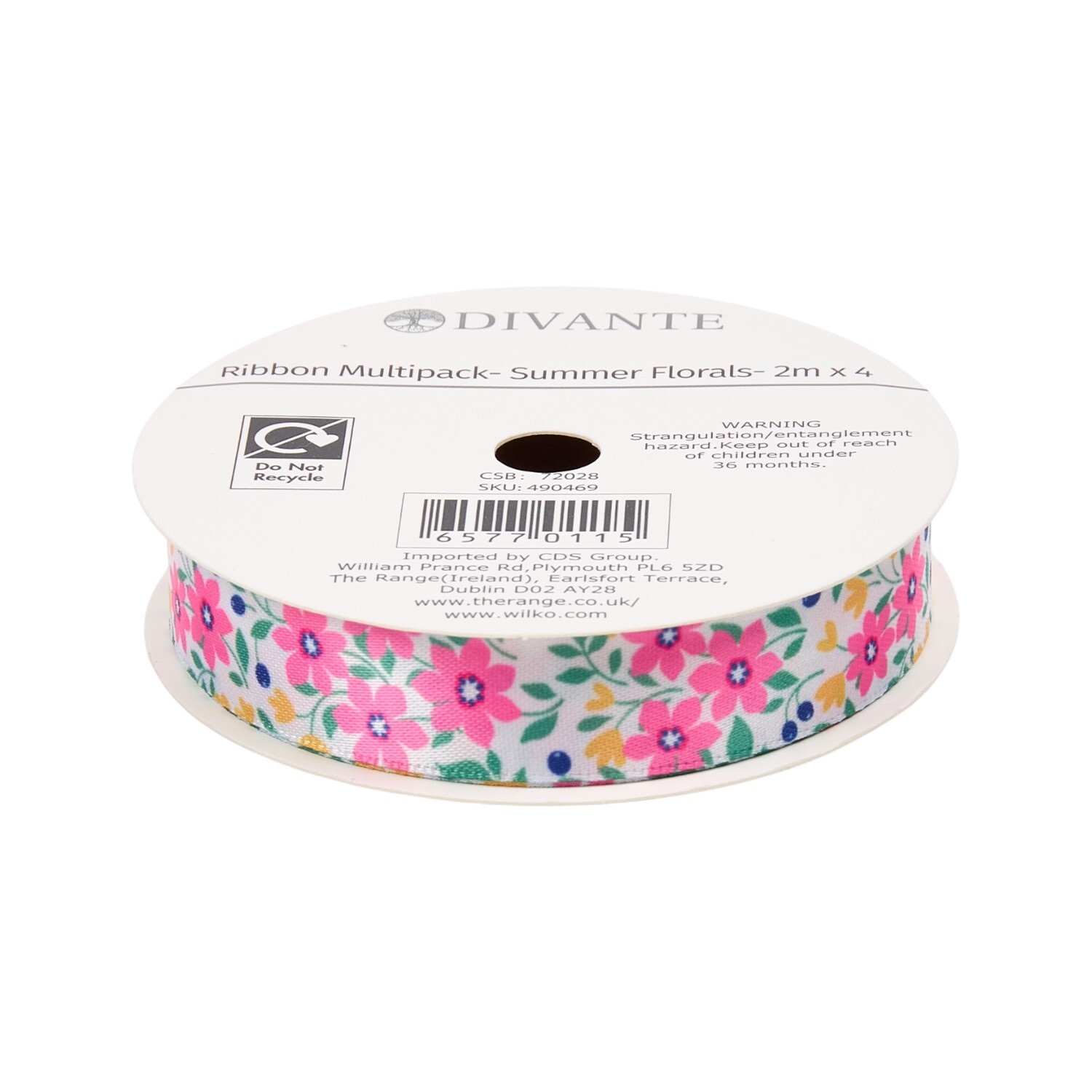 Pack of 4 Summer Floral Ribbons Image 3