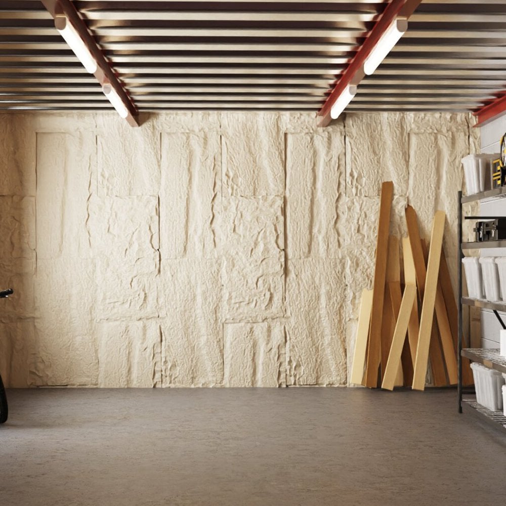 Shh Acoustics Stone Effect 1 Off White PU Panel 2 Pack Image 1