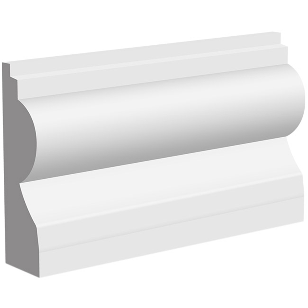 National Skirting White Torus I Primed Skirting Board 18mm 95 x 4200mm Image 1
