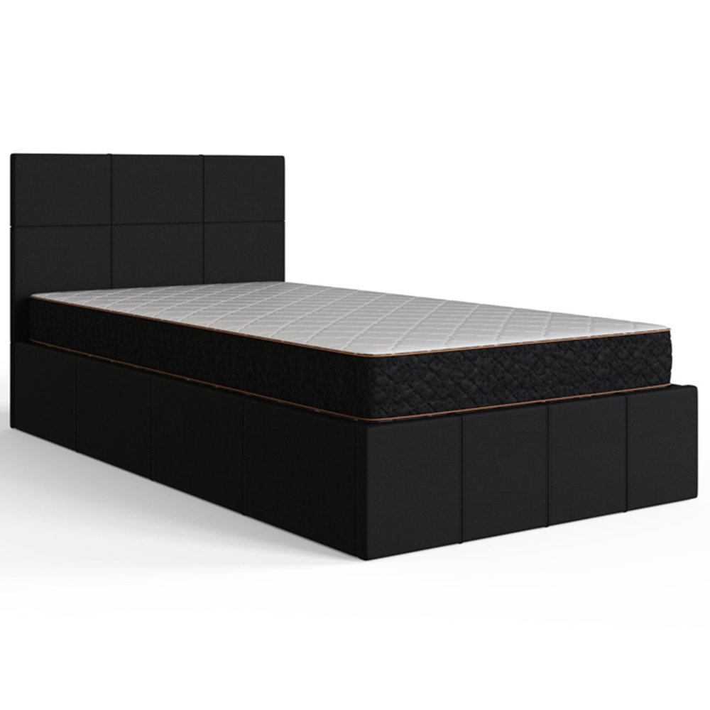 GFW Single Black End Lift Ottoman Bed Image 2