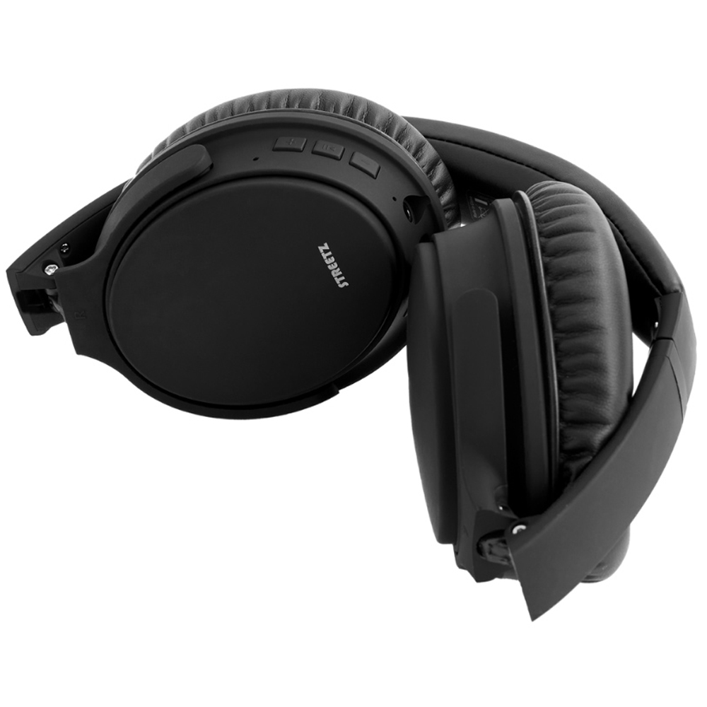 Streetz Black Active Noise Cancelling Bluetooth Headphones Image 5