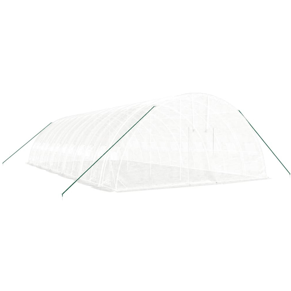 vidaXL White 19.7 x 39.3ft Greenhouse Image 3