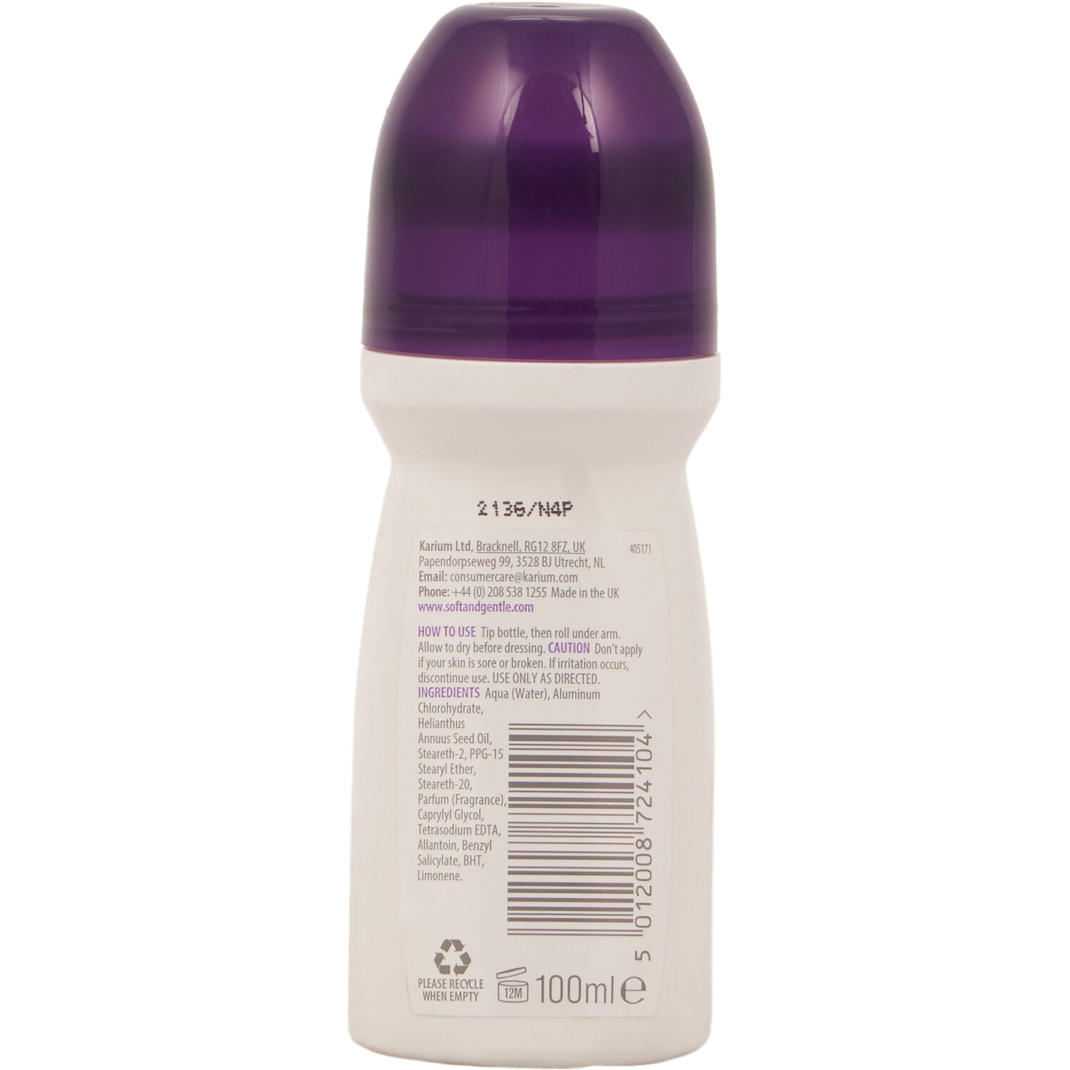 Soft & Gentle Magnolia Hug Roll-On Antiperspirant Deodorant - Purple Image 2