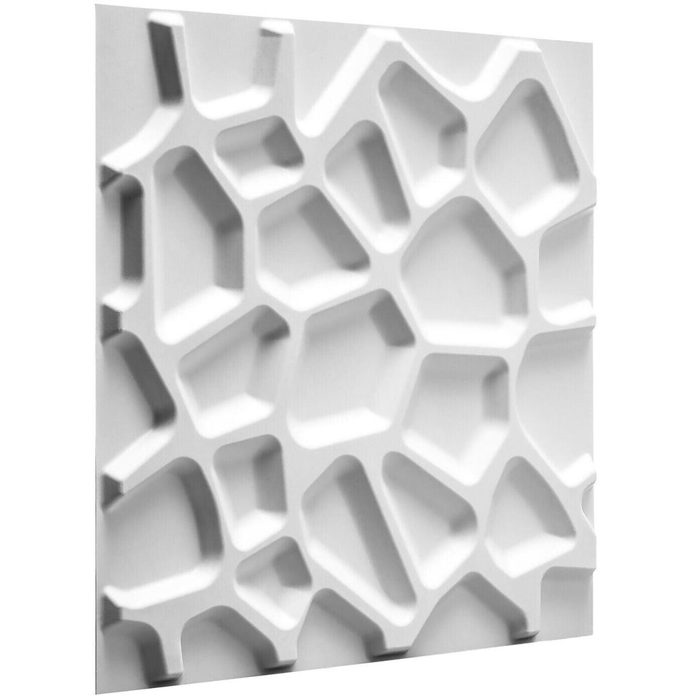 Walplus Off White Gaps 3D Wall Panel 12 Pack Image 2