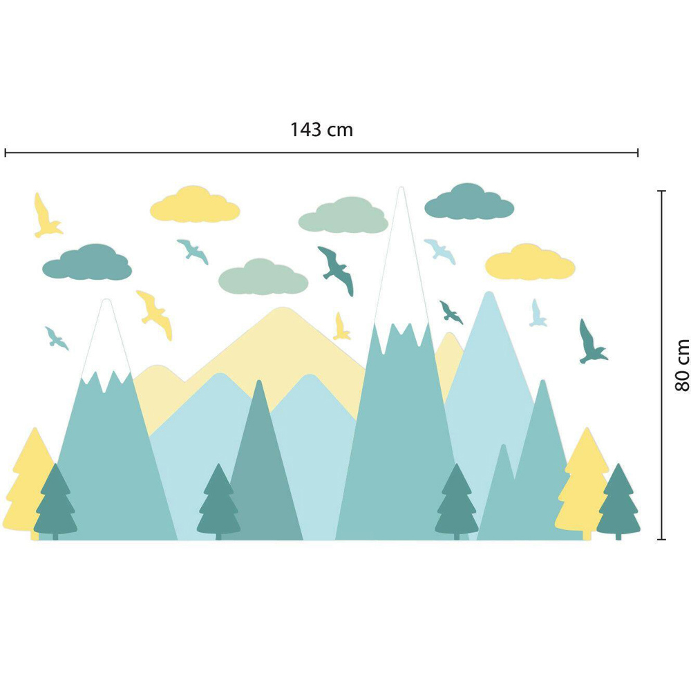 Walplus Kids Green Scandinavian Wall Stickers Image 4