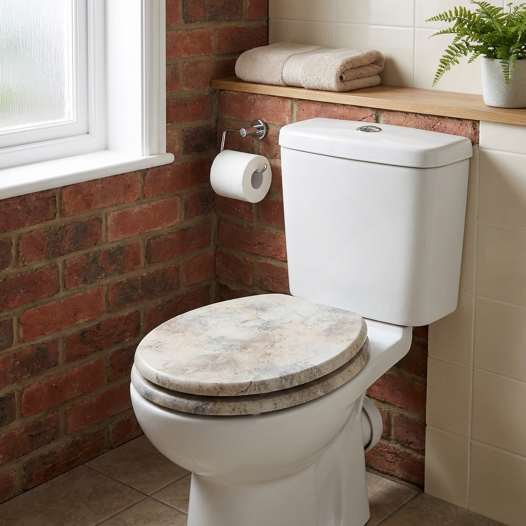 Maybury Toilet Seat Brown Image 7